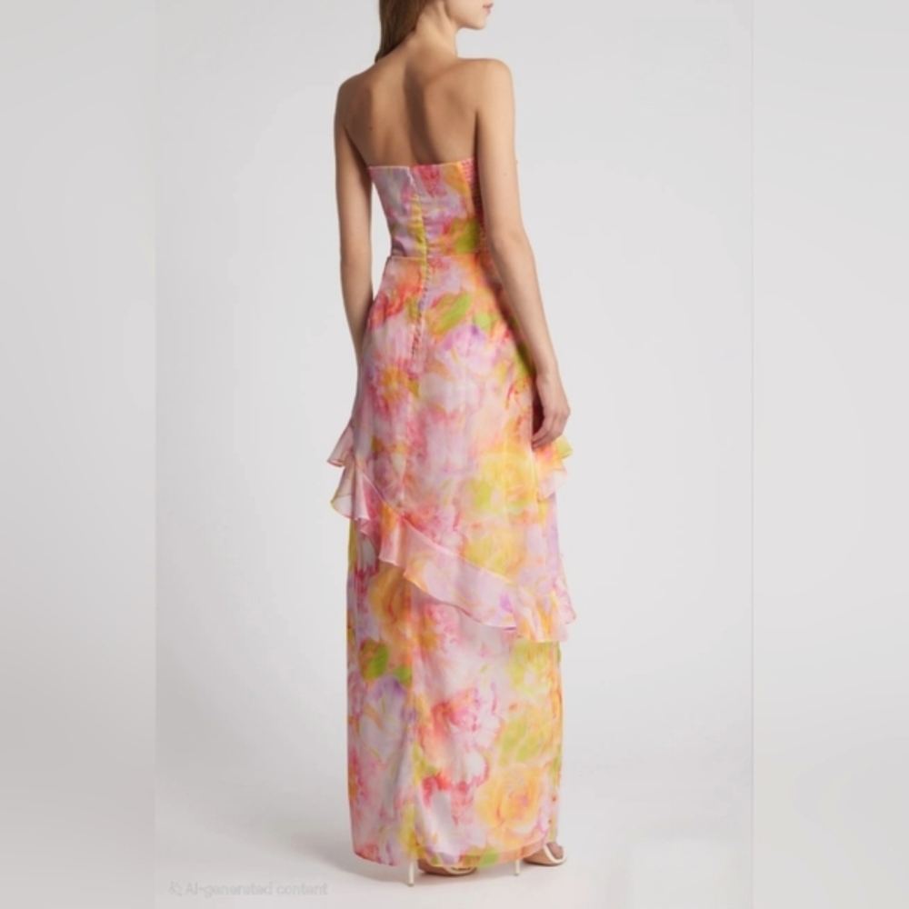 Amanda Uprichard Magnolia Maxi Dress 🌺 — Size Large | NWT - Picture 9 of 16